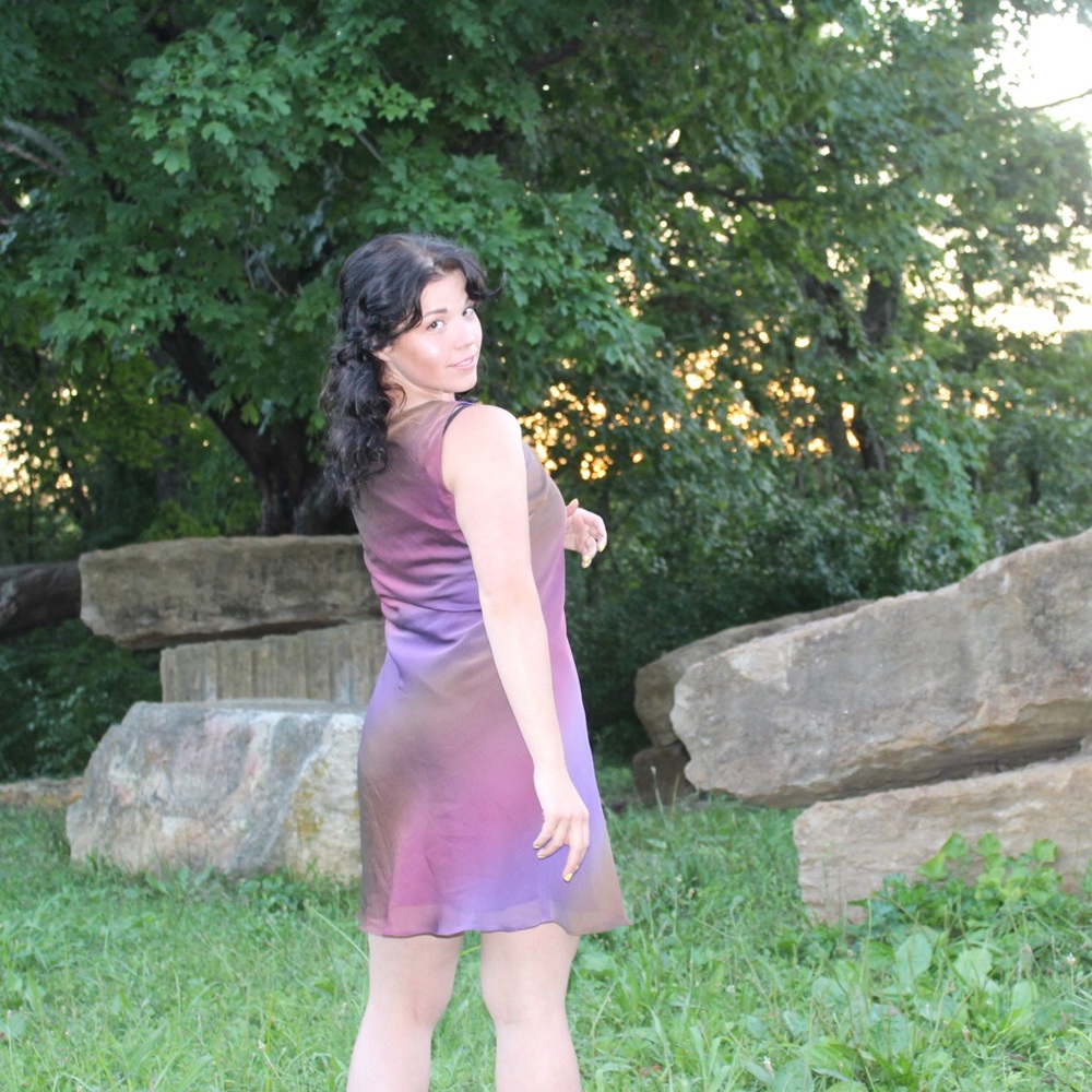 Vintage color shift dress 💕